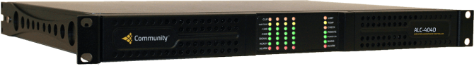 Biamp Community Community alc-404d, 4 canales x 400w + dsp y dante